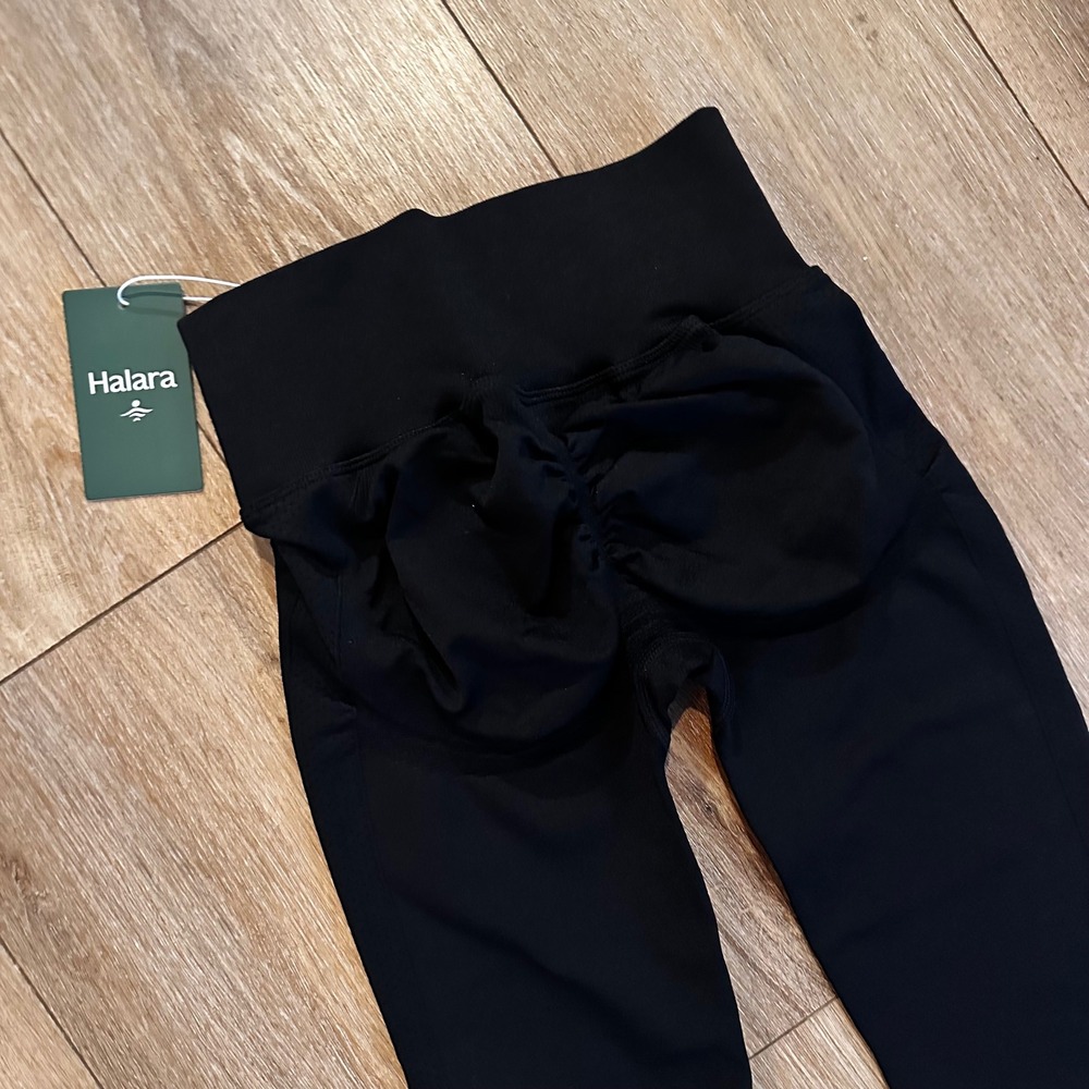 Halara Women Black High Waisted Scrunch Butt Seamless Workout Leggings XS